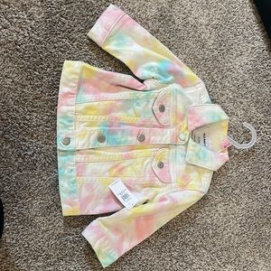 12-18 month tie die jean jacket